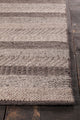 Forstel Handwoven Contemporary Rug, Gray Mix, Rectangular 9''x13''
