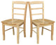 Set of Two Madrid Chairs, Natural
