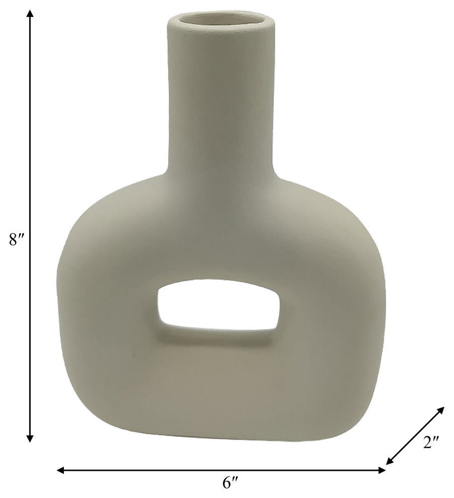 Dol, 8" Open Cut Vase, Cotton