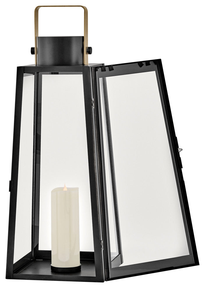 Lark 82312 Hugh 28" Tall Portable Outdoor LED Lantern - Black