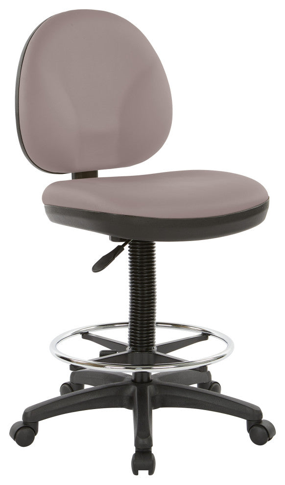 Sculptured Seat and Back Drafting Chair, Icon Taupe, Stratus