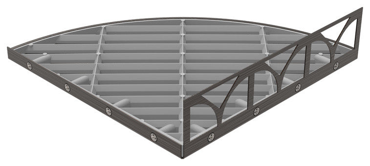 TileWare Victoria Series Structural Surfaces Claddy T-Shelf, Oil Rub Bronze