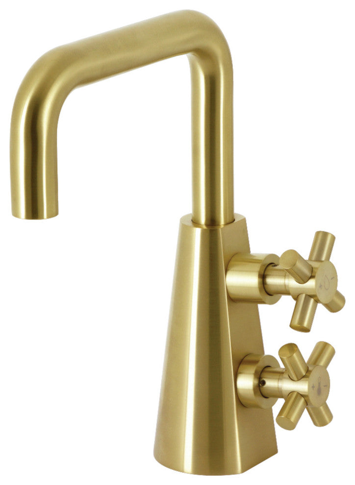 Kingston Brass KS2267DX Two-Handle Single-Hole Bathroom Faucet, Push Pop-Up