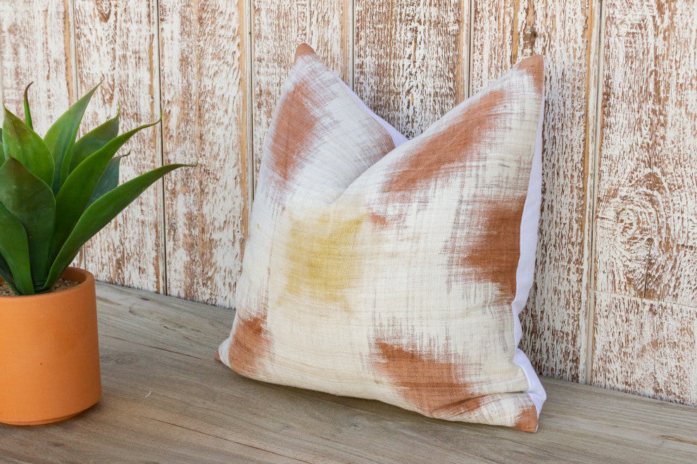Nikali Organic Silk Ikat Pillow