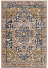 Nuloom Ehtel Medallion Fringe Traditional Area Rug, Rust 4'x6'