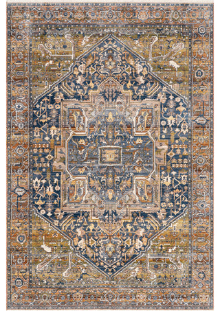Nuloom Ehtel Medallion Fringe Traditional Area Rug, Rust 4'x6'