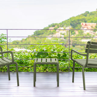 Paris Outdoor Side Table Olive Green