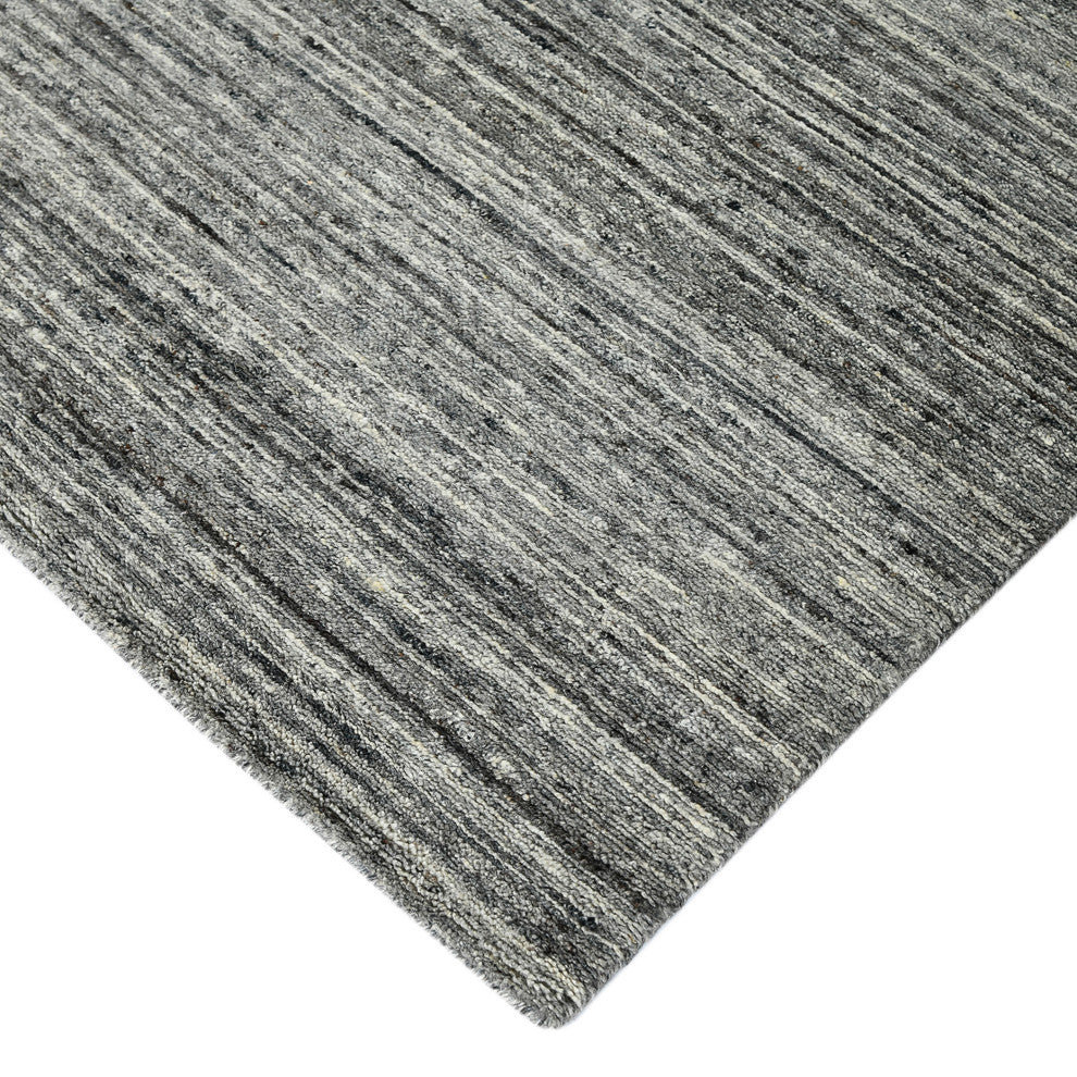 Heaven Lumia Area Rug, Dark Gray, 10' x 14', Striped