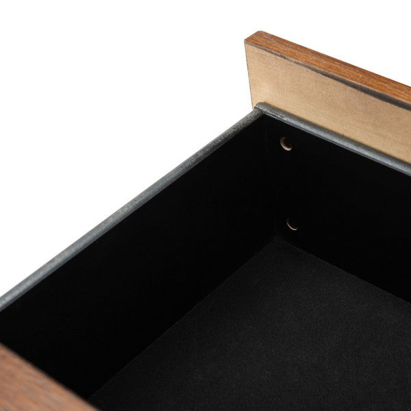 Safavieh Justice 2 Drawer Nightstand Walnut