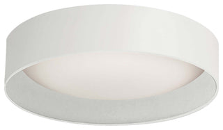 Carmen Flush Mount, 14W, Matte White, Metal Shade