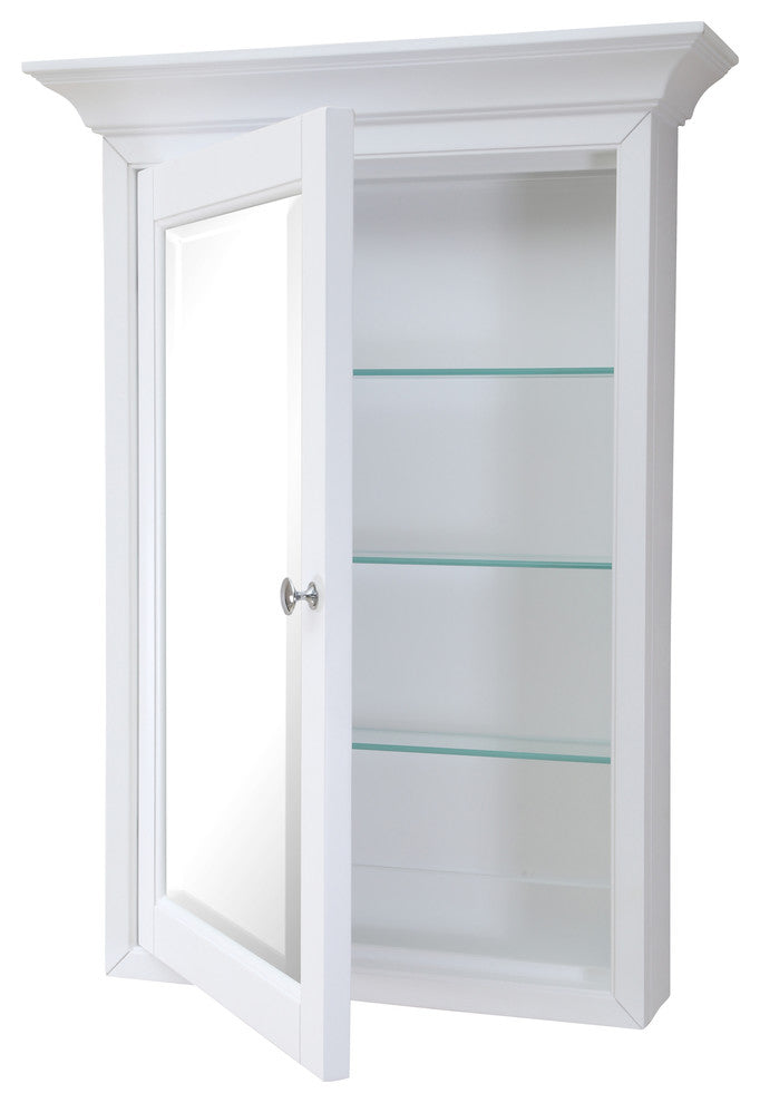 Newport Wall-Mounted Medicine Cabinet, White