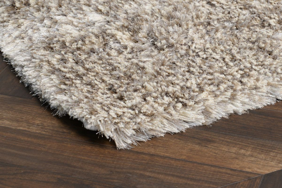 Classic Home The Ritz Shag Light Gray Rug, 9'x12'
