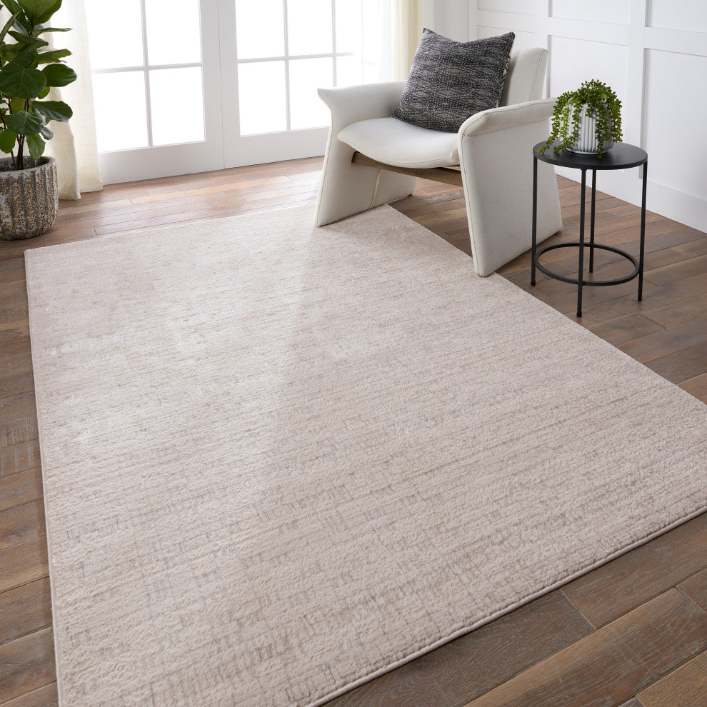 Jaipur Living Taleen Striped Cream/Silver Runner Rug 2'2"X8'