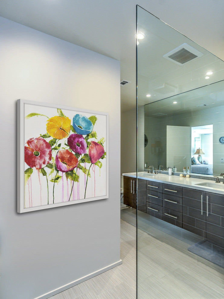 Marmont Hill, "Pop of Color II" by Julie Joy Framed Painting Print, 18x18