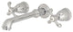 Kingston Brass Two-Handle Wall Mount Bathroom Faucet, Polished Chrome