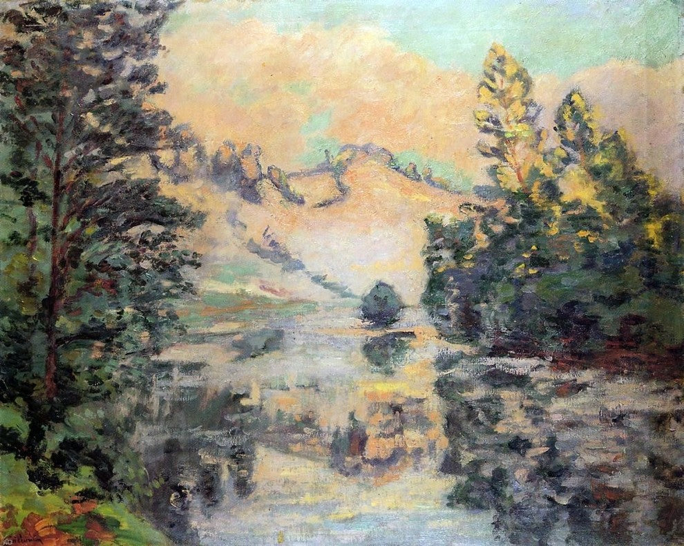 Armand Guillaumin Landscape, the Creuse, 20"x25" Wall Decal