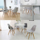 Mid Century Modern Dining Chair for Kitchen, Dining, Living Room Set of 4, Grey