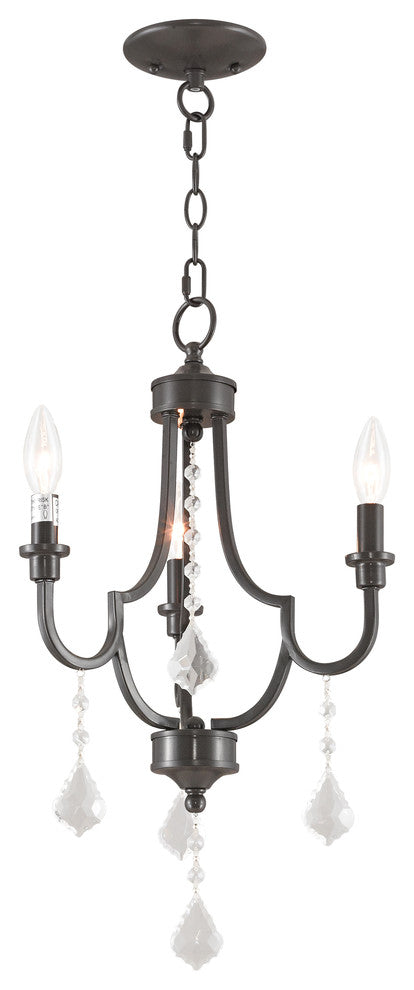 Glendale 3-Light Mini Chandelier, English Bronze