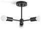 Maico 12" Wide Black 3-Light Branching Sputnik Ceiling Light
