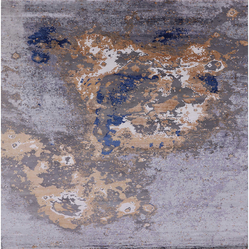 Ahgly Company Indoor Square Mid-Century Modern Area Rugs, 4' Square