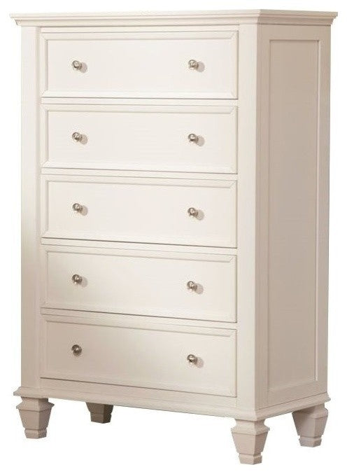 Coaster Sandy Beach Chest in White 201305