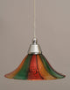 Cord Mini Pendant, 10" Mardi Gras Glass