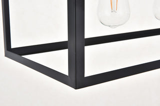 Black Finish 5-Light Pendant