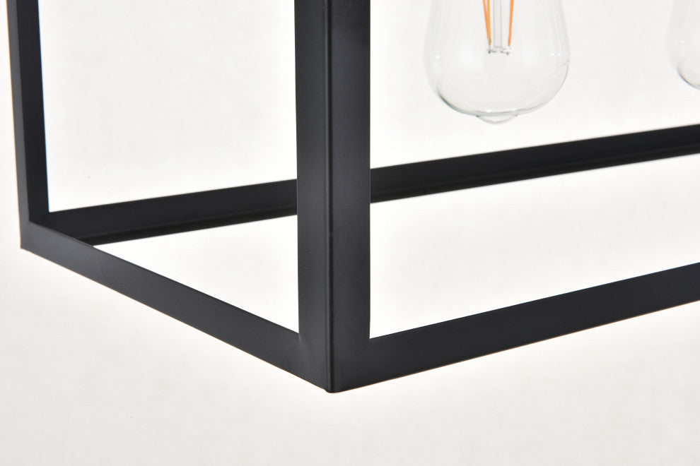 Black Finish 5-Light Pendant