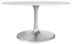Gotham Dining Table 60" White/Silver