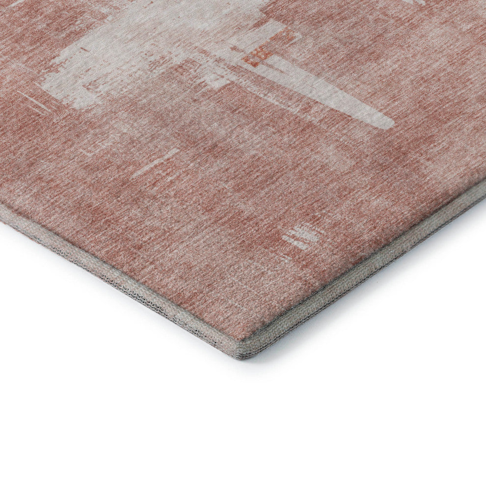 Premium Machine Washable Mayfield AMF624 Blush 8' x 8' Round Rug