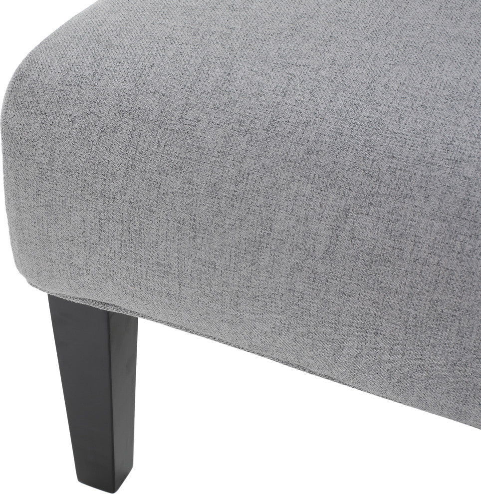 GDF Studio Kendal Fabric Grand Accent Chair, Gray / Set of 2