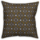 Tiny Paisley Pattern, Yellow Outdoor Throw Pillow, 20"x20"