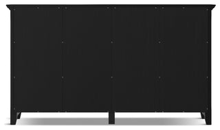 Acadian SOLID WOOD 8 Cube Storage Sofa Table, Black