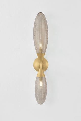 Corbett Lighting Cordoba Wall Sconce, Vintage Brass, 4.75"Dx28.25"H