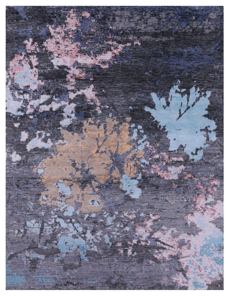 Wool & Silk Abstract Handmade Rug 8' 0" X 10' 3" - Q15552
