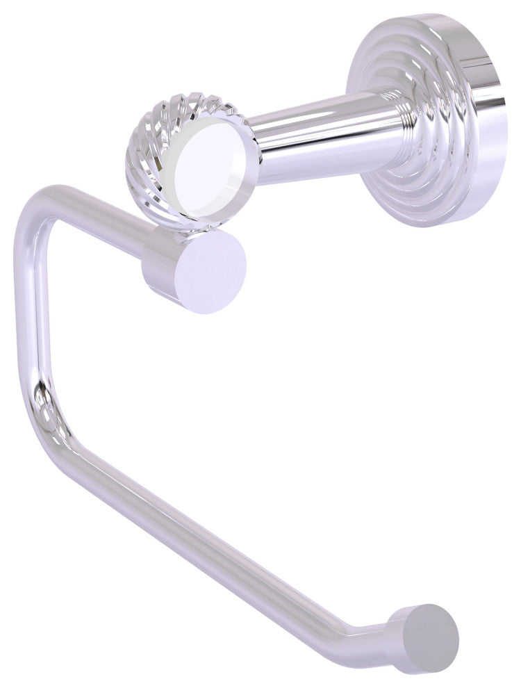 Pacific Beach Euro Style Twisted Accent Toilet Tissue Holder, Polished Chrome