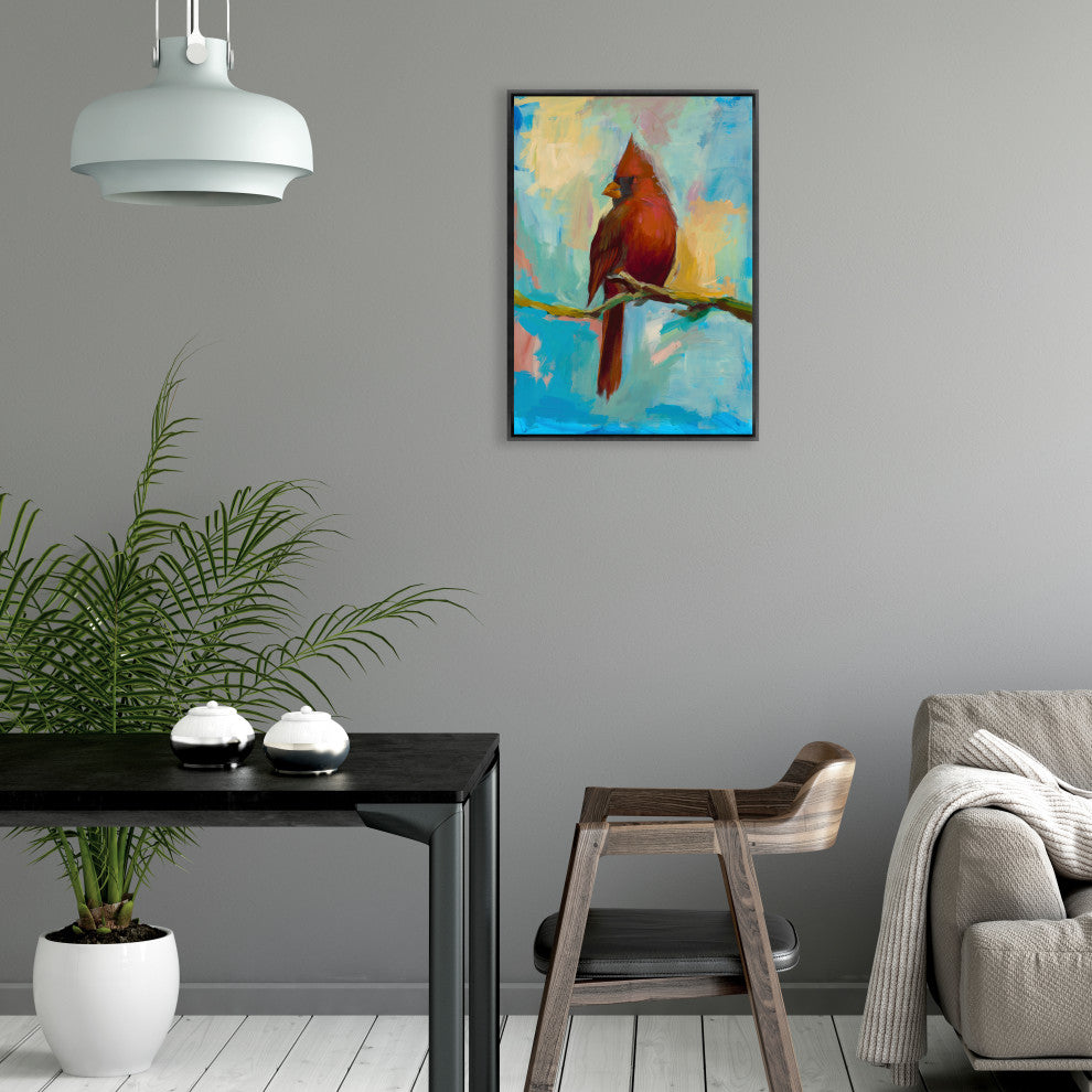 Red Cardinal, 24 x 34
