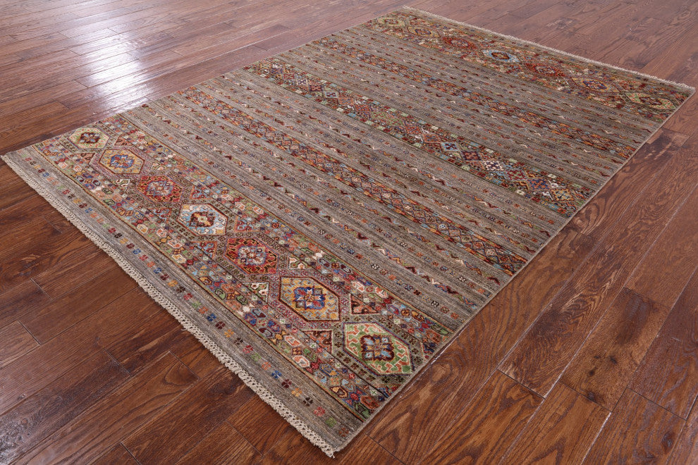 Khorjin Super Kazak Handmade Rug 5' 8" X 7' 9" Q7722