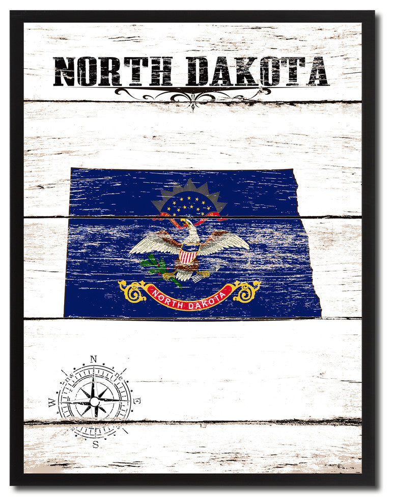 North Dakota State Flag Canvas, 22"x29"