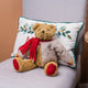 Vintage Teddy Bear With Coat and Scarf 14"H