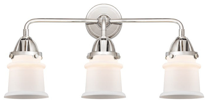 288-3W-PC-G181S-LED 3 Light 23.25" Bath Vanity Light, Polished Chrome