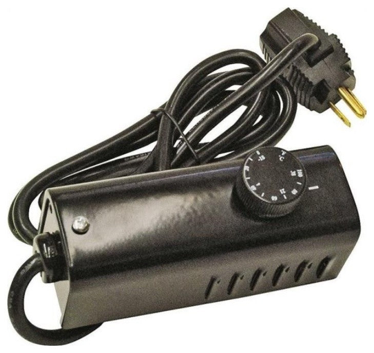 World Marketing Forced Air External Thermostat, Black