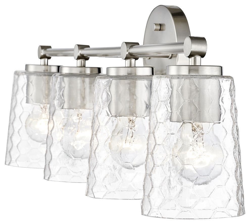 Ashli 4 Light 28" Brushed Nickel Vanity Light