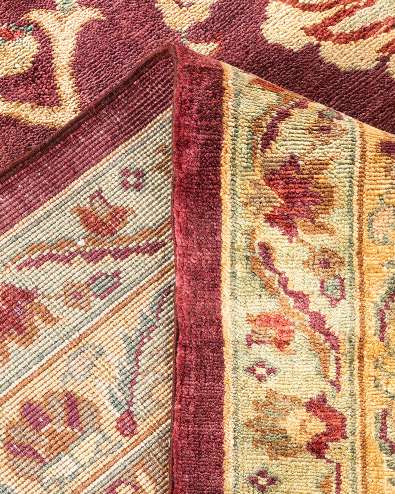 Eclectic, One-of-a-Kind Hand-Knotted Area Rug Red, 11' 8" x 18' 2"