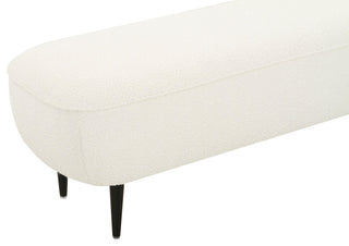 Denise Cream Boucle Bench
