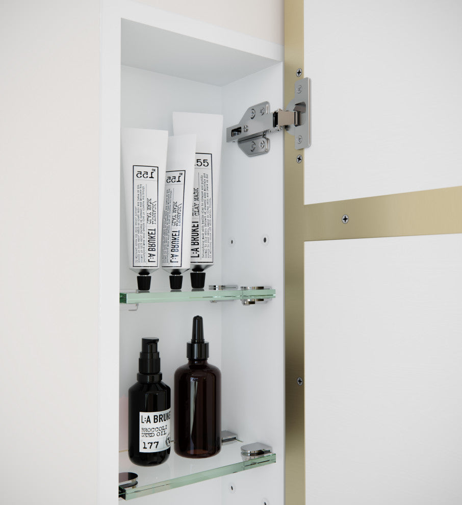 Medicine Cabinets, Satin Brass