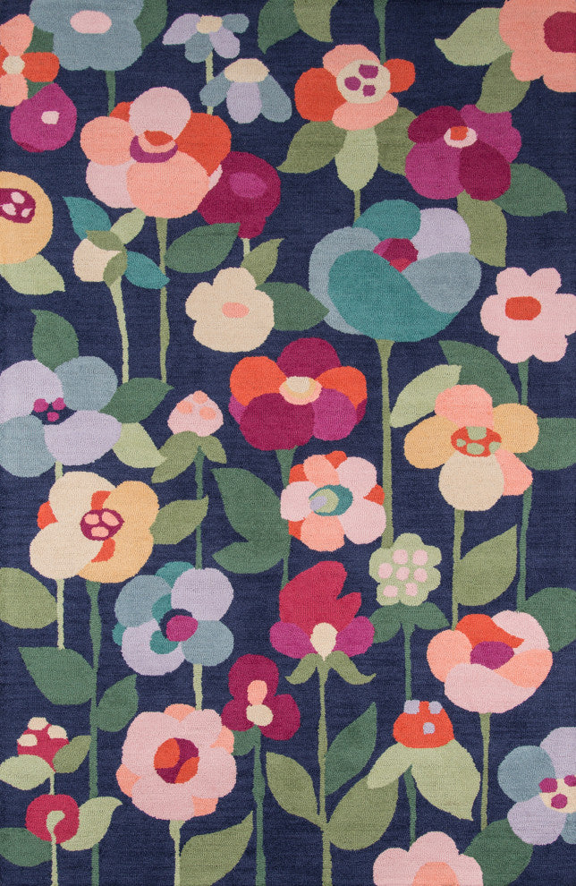 Newport Navy Rug, 5'x8'