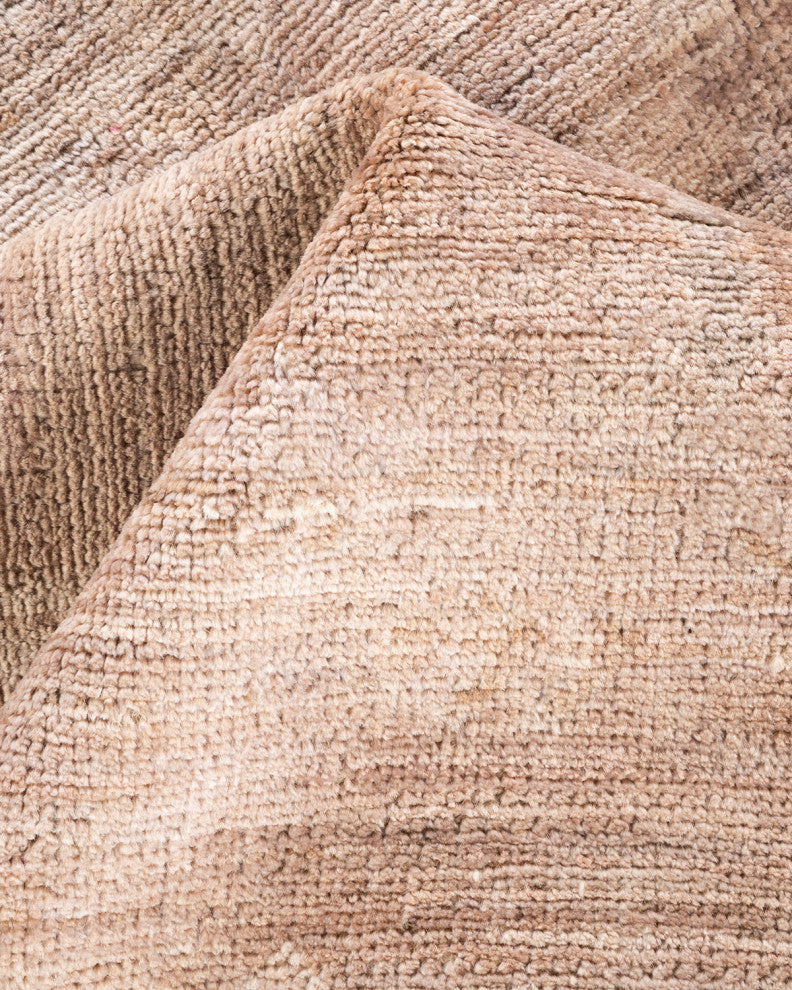 Vibrance, One-of-a-Kind Hand-Knotted Area Rug Brown, 8'4"x10'0"