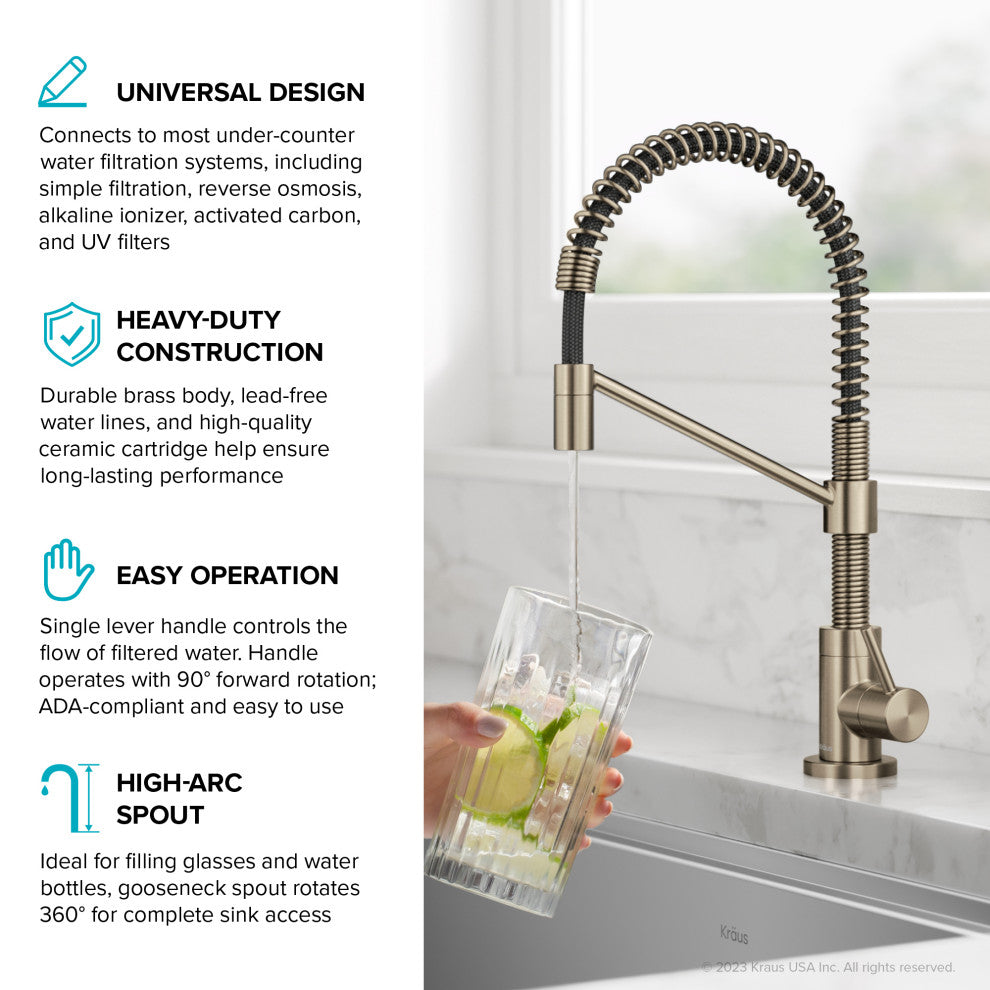 Bolden 1-Handle Drinking Water Filter Faucet for Water Filtration System, SFACB