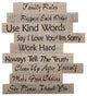 Nearly Natural 7085 25 Farmhouse Wood Inspirational Wall Art Decor